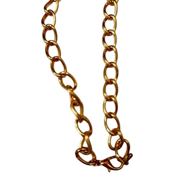 Vintage 1990’s multi shape faceted beads purple, blue & gold-tone Long necklace - Picture 7 of 9